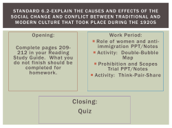 SECTION 2: THE TWENTIES WOMAN