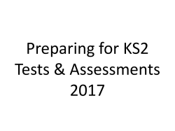 SATs Information Evening - St Philip Westbrook C of E Primary