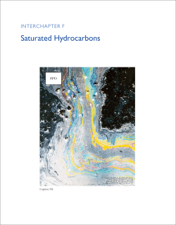 Saturated hydrocarbons - McQuarrie General Chemistry