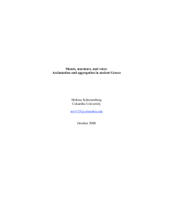 Shouts, murmurs, and votes: Acclamation and