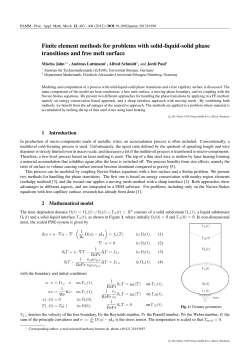 Finite element methods for problems with solidliquidsolid phase