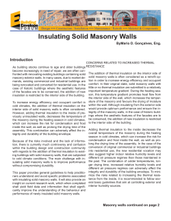 Insulating Solid Masonry Walls