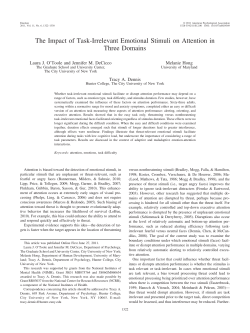 The Impact of Task-Irrelevant Emotional Stimuli on Attention in Three