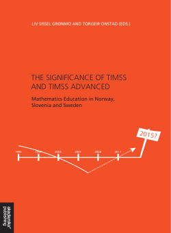 the significance of timss and timss advanced