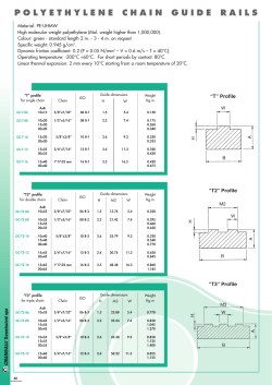 polyethylene chain guide rails