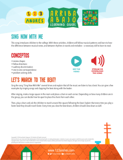 11. Sing Now with Me - Arriba Abajo Learning Guide 123 Andres