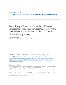 Tragic Irony of American Federalism