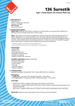136 Surestik - Type 1 Mastic