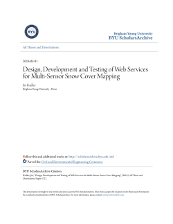 Design, Development and Testing of Web Services for Multi