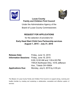 EHS CCP RFA and Appendices