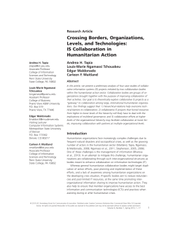 Crossing Borders, Organizations, Levels, and Technologies: IS