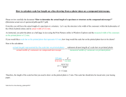 How to calculate scale bar length on a line drawing from
