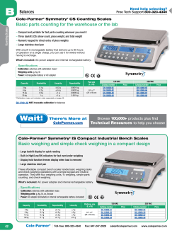 Basic parts counting for the warehouse or the lab - Cole