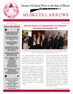 Summer 2016 - Colonial Wars Illinois