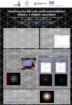 Observing the Sun with micro-interferometric devices