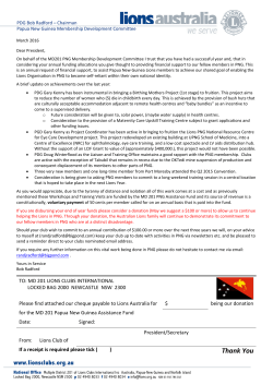 PNG Appeal - Lions Australia