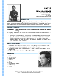 cesar e. chavez - The Described and Captioned Media Program