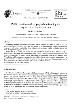 Public Relations Review Public relations and