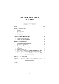 Shop Trading Reform Act 1996