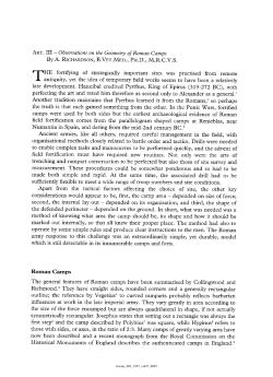 Roman Camps - Archaeology Data Service