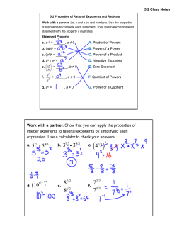 Work with a partner. Show that you can apply the properties of