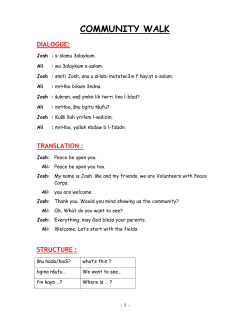 COMMUNITY WALKS - Friends of Morocco