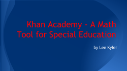 Khan Academy - A D K Abilities