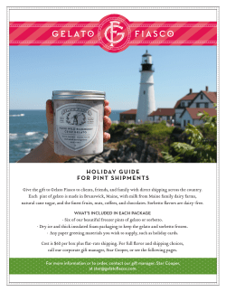 holiday guide for pint shipments