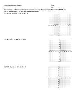Coordinate and Proof Practice