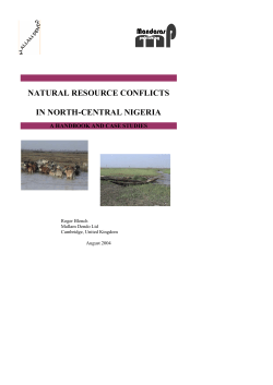 natural resource conflicts in north-central nigeria