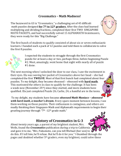 History of Crossmatics in G-‐3