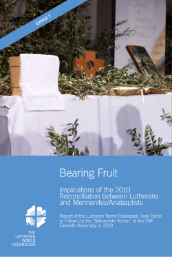 Bearing Fruit - The Lutheran World Federation