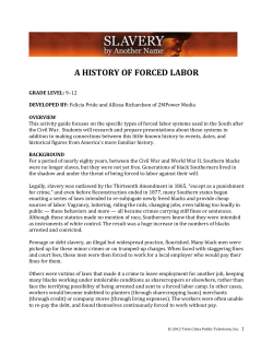 a history of forced labor