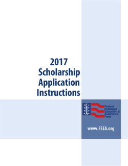 2017 Scholarship Application Instructions