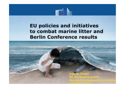 EU policies and initiatives to combat marine litter and Berlin