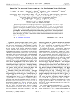 Single-Size Thermometric Measurements on a - diss.fu