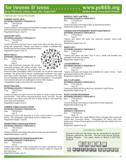 Teen Programs - Plainview-Old Bethpage Public Library