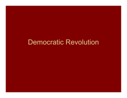 The Revolutionary moment