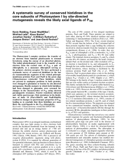 A systematic survey of conserved histidines in the core