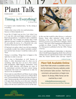 Timing is Everything!