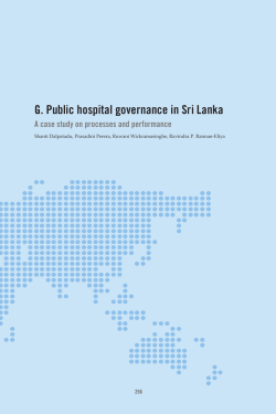 G. Public hospital governance in Sri Lanka