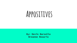 appositive