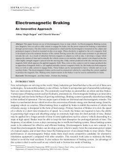 Electromagnetic Braking