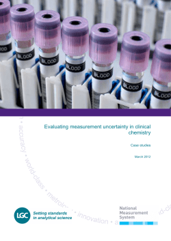 Evaluating measurement uncertainty in clinical