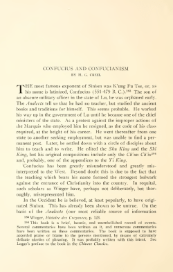 Confucius and Confucianism.