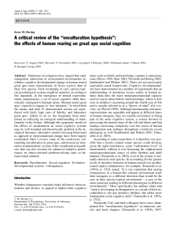 A critical review of the &ldquo;enculturation hypothesis&rdquo;: the effects of