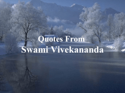 Quotes from Swami Vivekananda