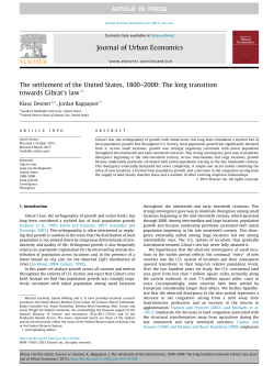 The settlement of the United States, 1800в&euro;&ldquo;2000: The long