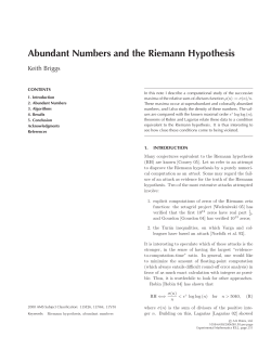 Abundant Numbers and the Riemann Hypothesis