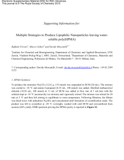 Supporting Information for - Royal Society of Chemistry
